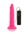 DIVERSIA DILDO FLEXIBLE CON VIBRACION 23 CM PINK