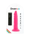 DIVERSIA DILDO FLEXIBLE CON VIBRACION 23 CM PINK