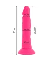 DIVERSIA DILDO FLEXIBLE CON VIBRACION 23 CM PINK