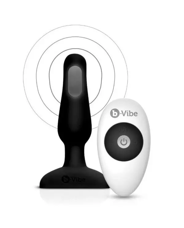 B VIBE NOVICE CONTROL REMOTO ANAL PLUG NEGRO