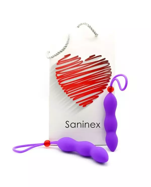 SANINEX CLIMAX PLUG ANAL CON ANILLO PENE LILA