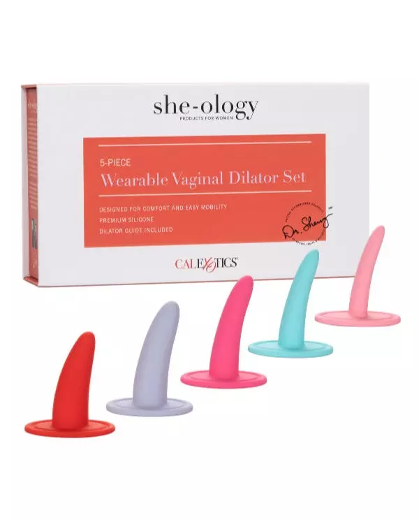 CALEX KIT 5PC DILATADORES VAGINALES O ANALES MULTICOLOR