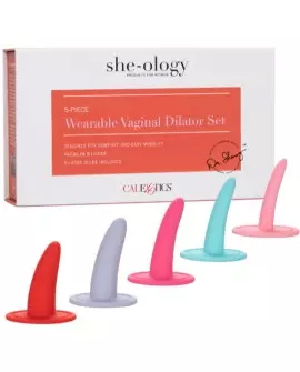 CALEX KIT 5PC DILATADORES VAGINALES O ANALES MULTICOLOR