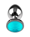 COQUETTE CHIC DESIRE PLUG ANAL DE METAL TALLA M CRISTAL BLUE 35 X 8CM