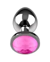 COQUETTE CHIC DESIRE PLUG ANAL DE METAL TALLA L CRISTAL PINK 4 X 9CM