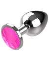 COQUETTE CHIC DESIRE PLUG ANAL DE METAL TALLA L CRISTAL PINK 4 X 9CM