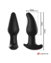 ANBIGUO PLUG ANAL VIBRADOR CON ROTACIoN DE PERLAS CONTROL REMOTO AMADEUS