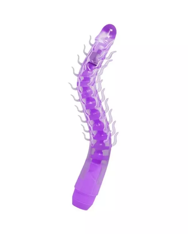 FLEXI VIBE SENSUAL SPINE BENDABLE VIBRATING DILDO LILA 235 CM