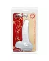 BAILE DILDO REALISTICO CON VENTOSA Y TESTICULOS 167 CM TRANSPARENTE