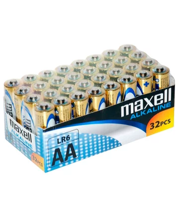 MAXELL PILA ALCALINA AA LR6 PACK32 PILAS