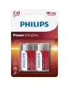 PHILIPS POWER ALKALINE PILA C LR14 BLISTER2