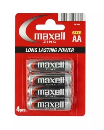 MAXELL PILA SALINA MANGANESO AA R6 BLISTER4