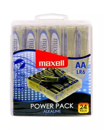 MAXELL PILA ALCALINA AA LR6 PACK24 PILAS