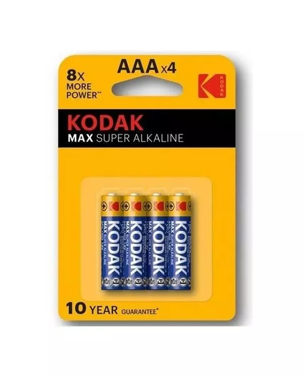 KODAK MAX SUPER PILA ALCALINA AA LR6 BLISTER4