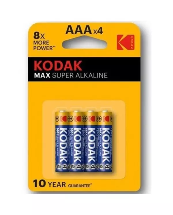 KODAK MAX SUPER PILA ALCALINA AAA LR03 BLISTER4