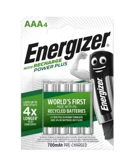 ENERGIZER PILAS RECARGABLES AAA4 BLISTER 4