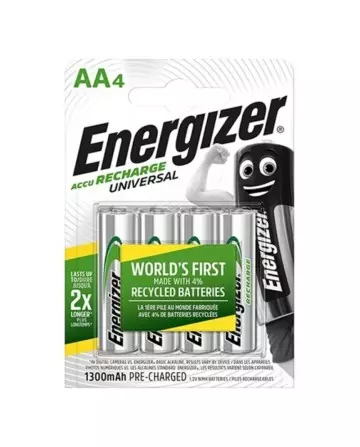 ENERGIZER UNIVERSAL PILA RECARGABLE HR6 AA 1300mAh BLISTER4