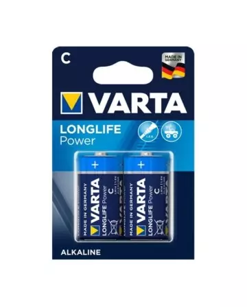 VARTA LONGLIFE POWER PILA ALCALINA C LR14 BLISTER2