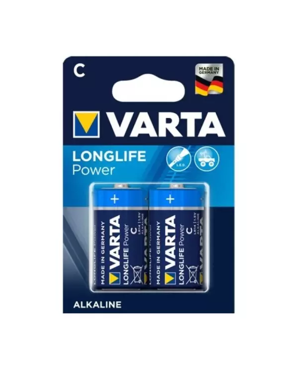 VARTA LONGLIFE POWER PILA ALCALINA C LR14 BLISTER2