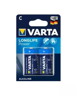 VARTA LONGLIFE POWER PILA ALCALINA C LR14 BLISTER*2