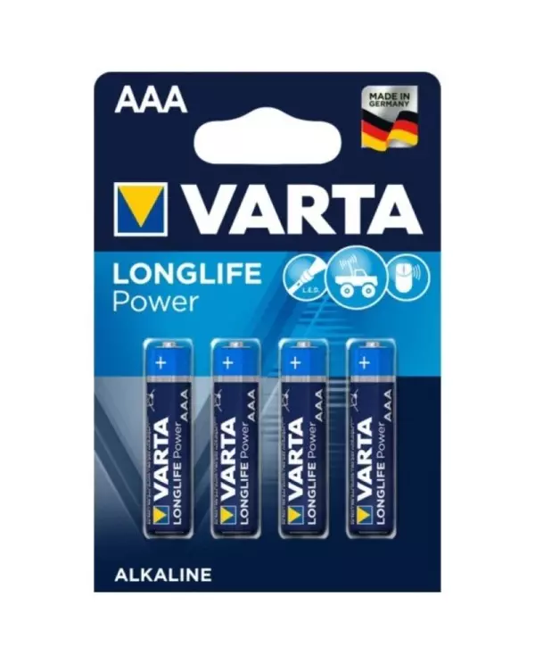 VARTA LONGLIFE POWER PILA ALCALINA AAA LR03 BLISTER4