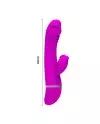 PRETTY LOVE FLIRTATION VIBRADOR CON RABBIT DAVID