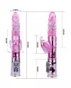 VIBRADOR RECARGABLE CON ROTACION Y ESTIMULADOR THROBBING BUTTERFLY