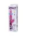 VIBRADOR RECARGABLE CON ROTACION Y ESTIMULADOR THROBBING BUTTERFLY