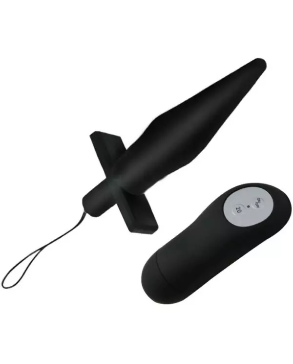 BAILE BUTT PLUG ANAL CON VIBRACION NEGRO