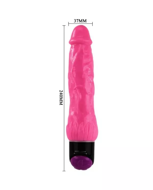 COLORFUL SEX VIBRADOR REALISTICO ROSA 24 CM