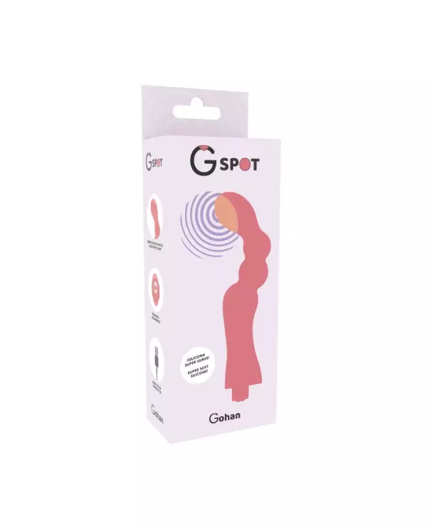 G SPOT GOHAN VIBRADOR PUNTO G LIGHT RED