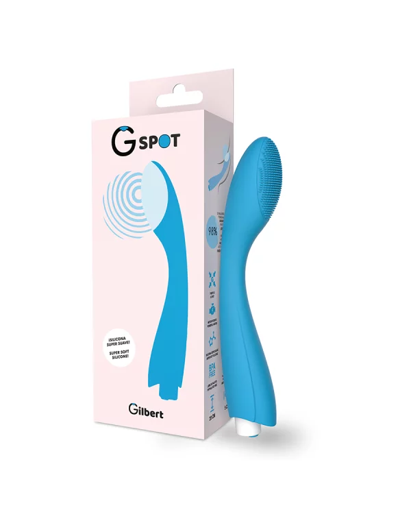 G SPOT GYLBERT VIBRADOR PUNTO G AZUL TURQUESA