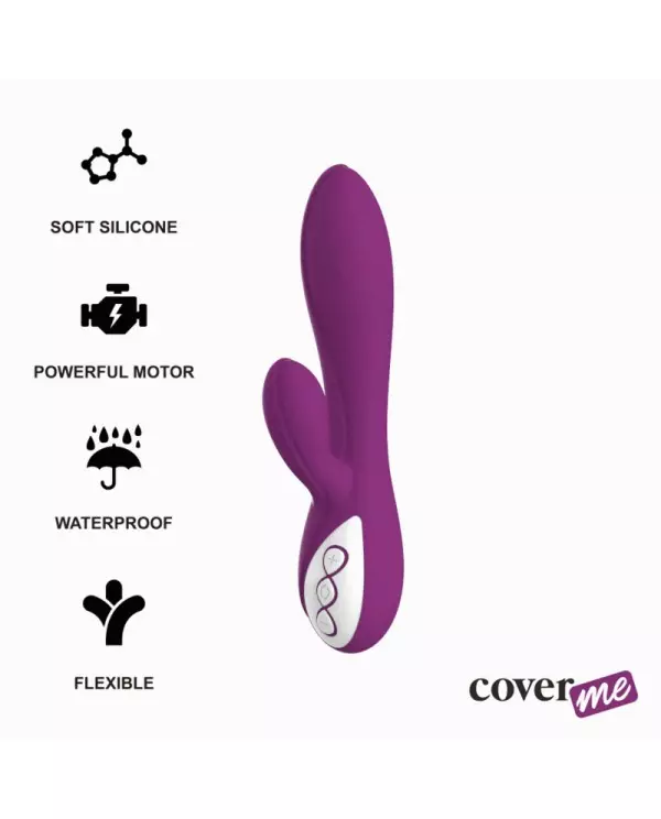 COVERME TAYLOR VIBRADOR RECARGABLE 10 VELOCIDADES FLEXIBLE Y SUMERGIBLE