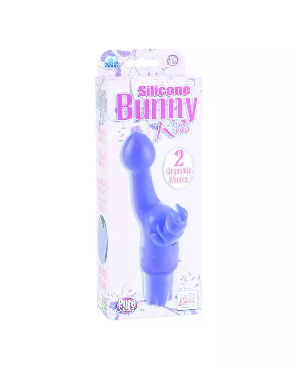 SILICONE CONEJITO VIBRADOR KISS LILA