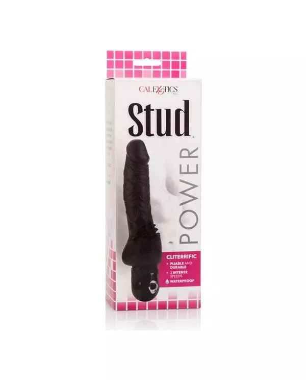 CALEX POWER STUD CLITERRIFIC VIBRADOR NEGRO