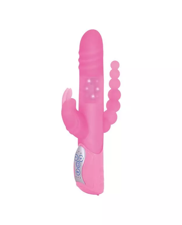 SEVENCREATIONS E RABBIT TRIPLE PLAY VIBRADOR TRIPLE ESTIMULACIoN ROSA