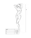 PASSION WOMAN BS013 BODYSTOCKING BLANCO TALLA UNICA