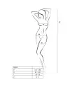 PASSION WOMAN BS024 BODYSTOCKING NEGRO TALLA UNICA