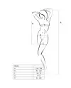 PASSION WOMAN BS026 BODYSTOCKING ESTILO VESTIDO NEGRO TALLA UNICA