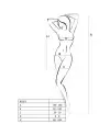 PASSION WOMAN BS027 BODYSTOCKING ESTILO VESTIDO BLANCO TALLA UNICA