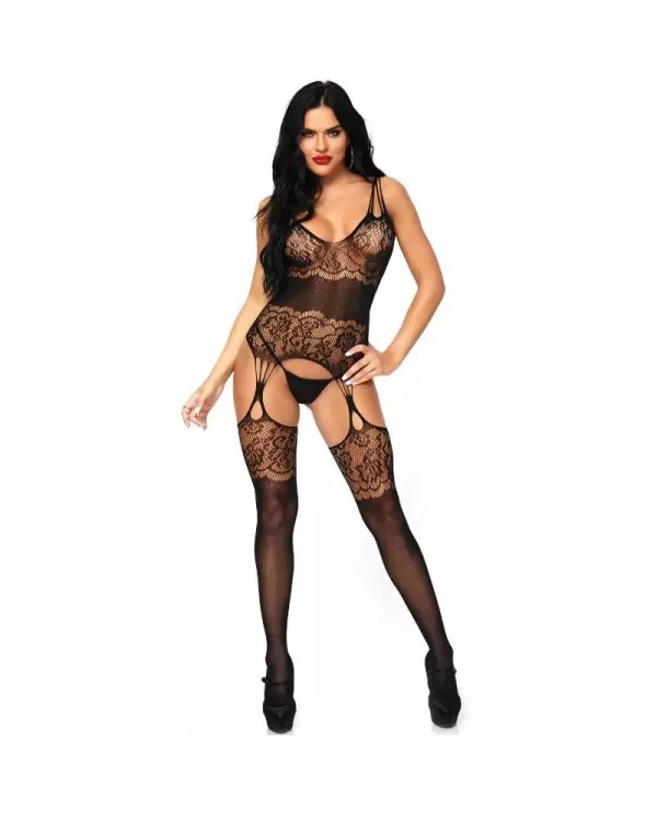 LEG AVENUE BODYSTOCKING TIRANTES ESPALDA TALLA UNICA