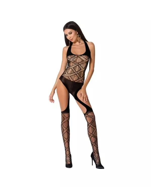 PASSION WOMAN BS060 BODYSTOCKING NEGRO TALLA UNICA