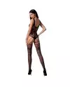 PASSION WOMAN BS074 BODYSTOCKING TALLA UNICA NEGRO