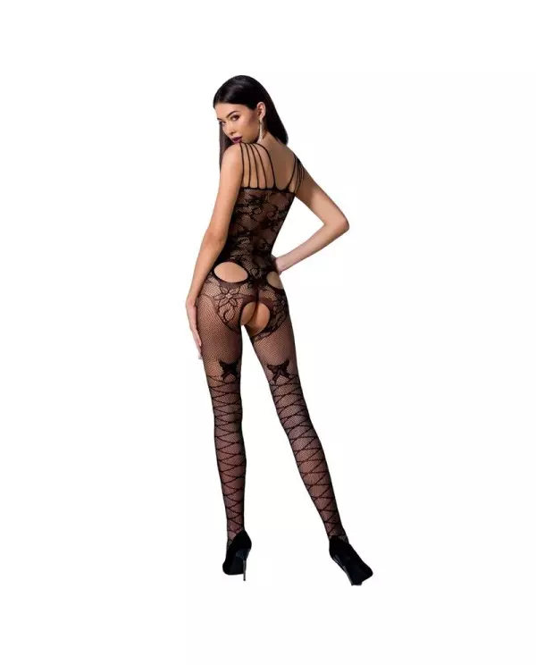 PASSION WOMAN BS076 BODYSTOCKING TALLA UNICA NEGRO