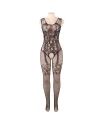 QUEEN LINGERIE BODYSTOCKING CON ABERTURA FLORES S L