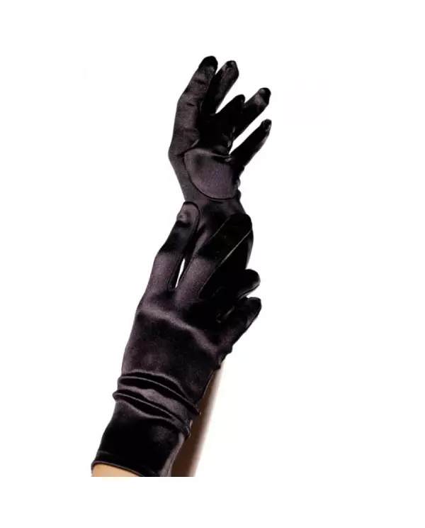 LEGAVENUE GUANTES SATIN NEGRO