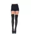 LEG AVENUE CALCETINES PUNTILLA FRUNCIDOS NEGRO