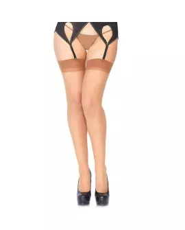 LEG AVENUE MEDIAS TRANSPARENTES MARRON TALLA UNICA