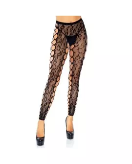 LEG AVENUE FOOTLESS CROTHLESS TIGHTS ONE SIZE