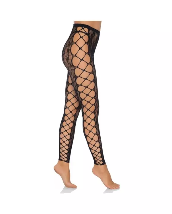 LEG AVENUE FOOTLESS CROTHLESS TIGHTS ONE SIZE